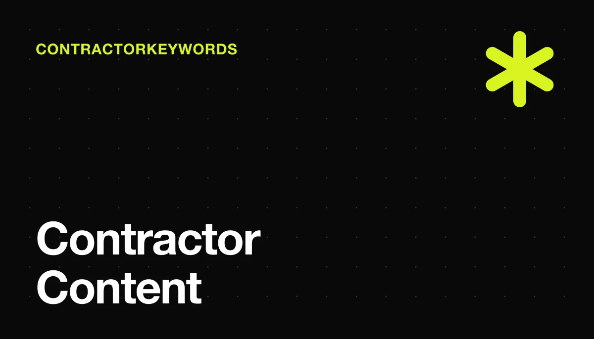 How to Write Content for a Contractor Website (That Actually Ranks)