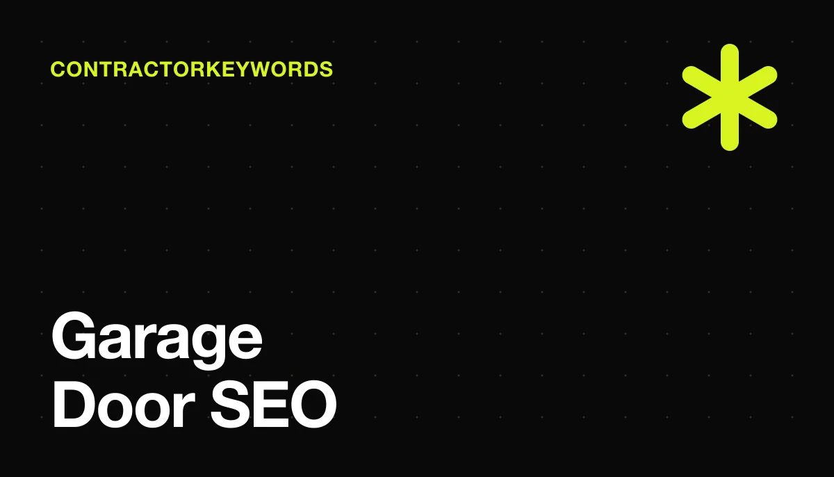 SEO for Garage Door Companies: Capture Emergency & Replacement Leads